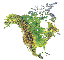 Map of North America