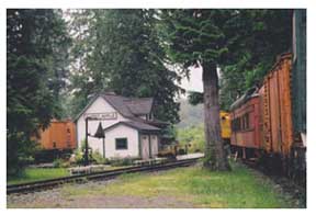 Sweet Apple Station at rail museum in Squamish